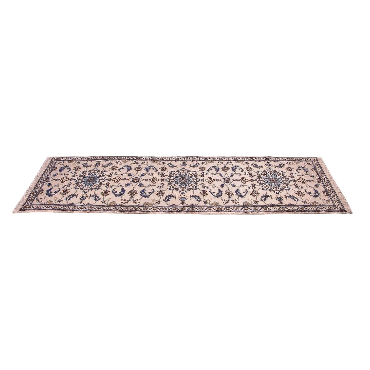 Tapis de couloir Tapis persan - Nain - Royal - 290 x 85 cm - beige