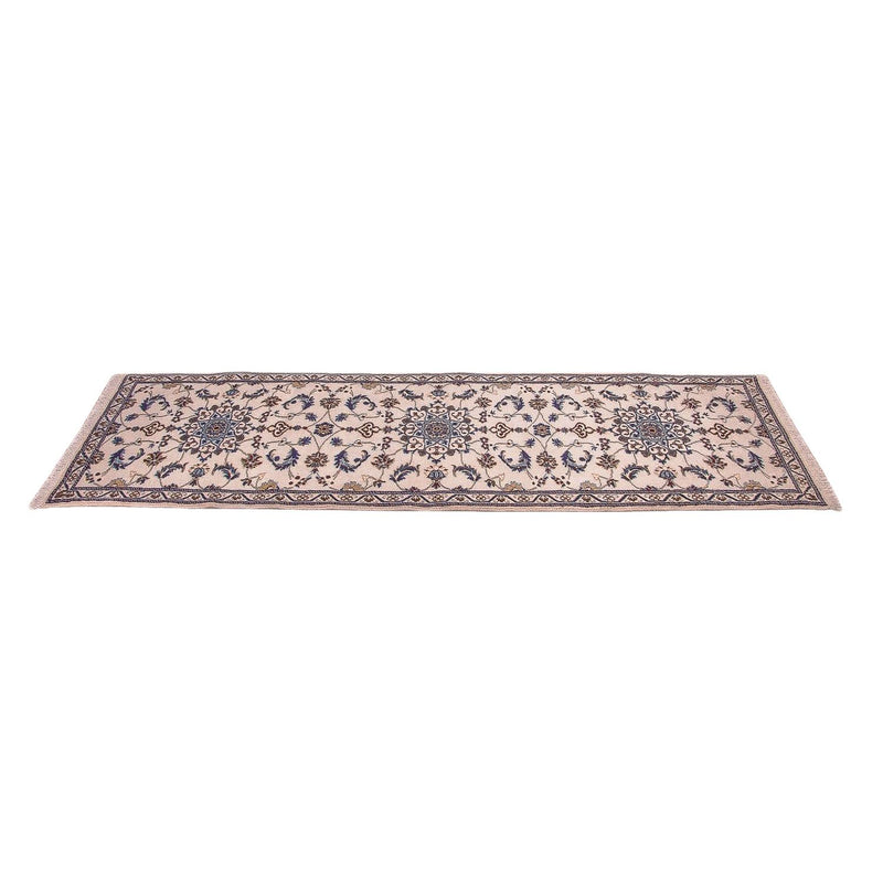 Tapis de couloir Tapis persan - Nain - Royal - 290 x 85 cm - beige