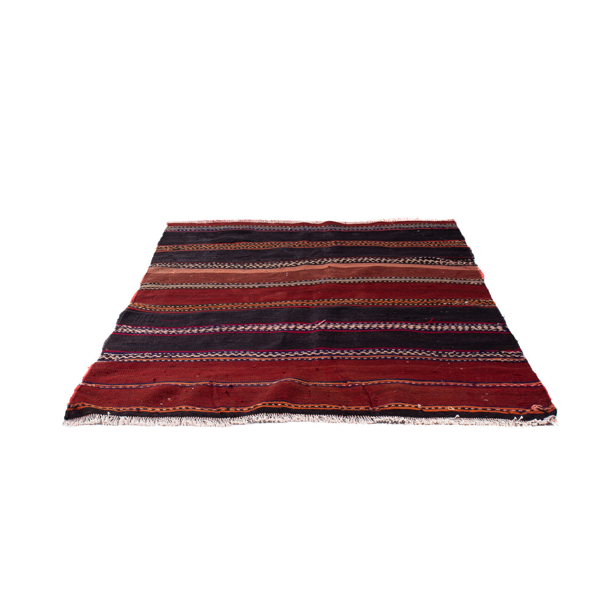 Tapis Kelim - Vieux - 130 x 120 cm - multicolore
