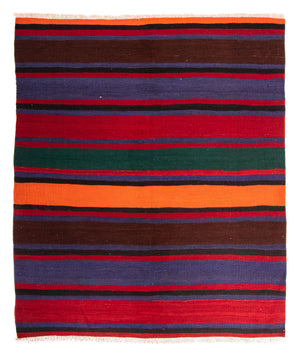 Tapis Kelim - Vieux - 210 x 180 cm - multicolore