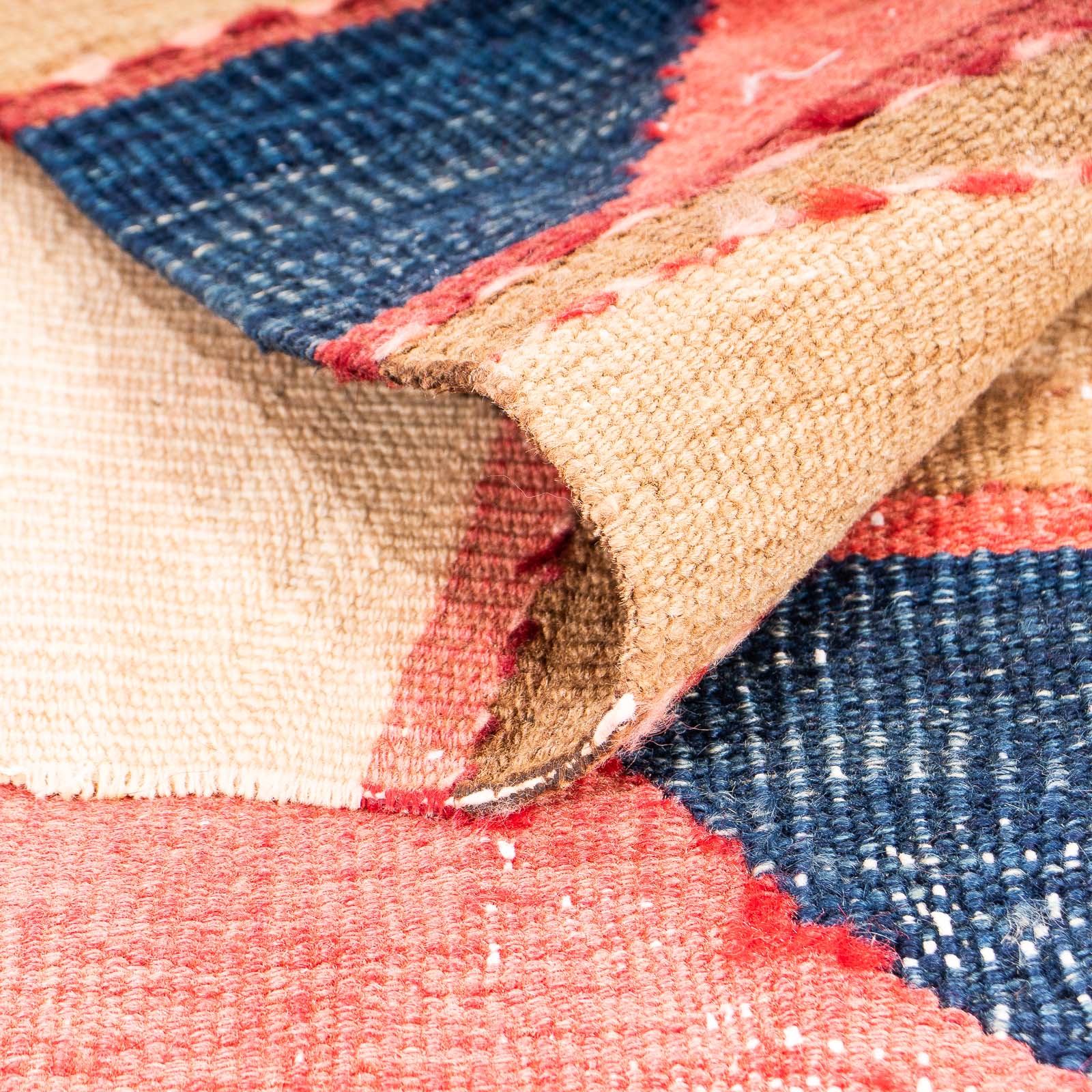 Tapis Kelim - Vieux - 130 x 110 cm - multicolore