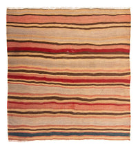 Tapis Kelim - Vieux carré  - 160 x 160 cm - multicolore