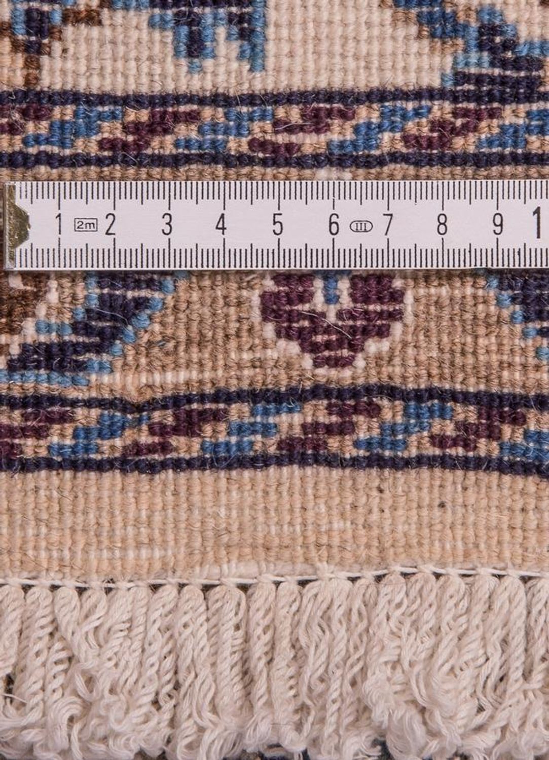 Tapis de couloir Tapis persan - Nain - Royal - 295 x 81 cm - beige