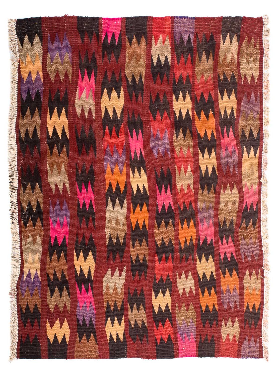 Tapis Kelim - Vieux - 114 x 90 cm - multicolore
