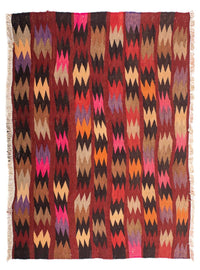Tapis Kelim - Vieux - 114 x 90 cm - multicolore
