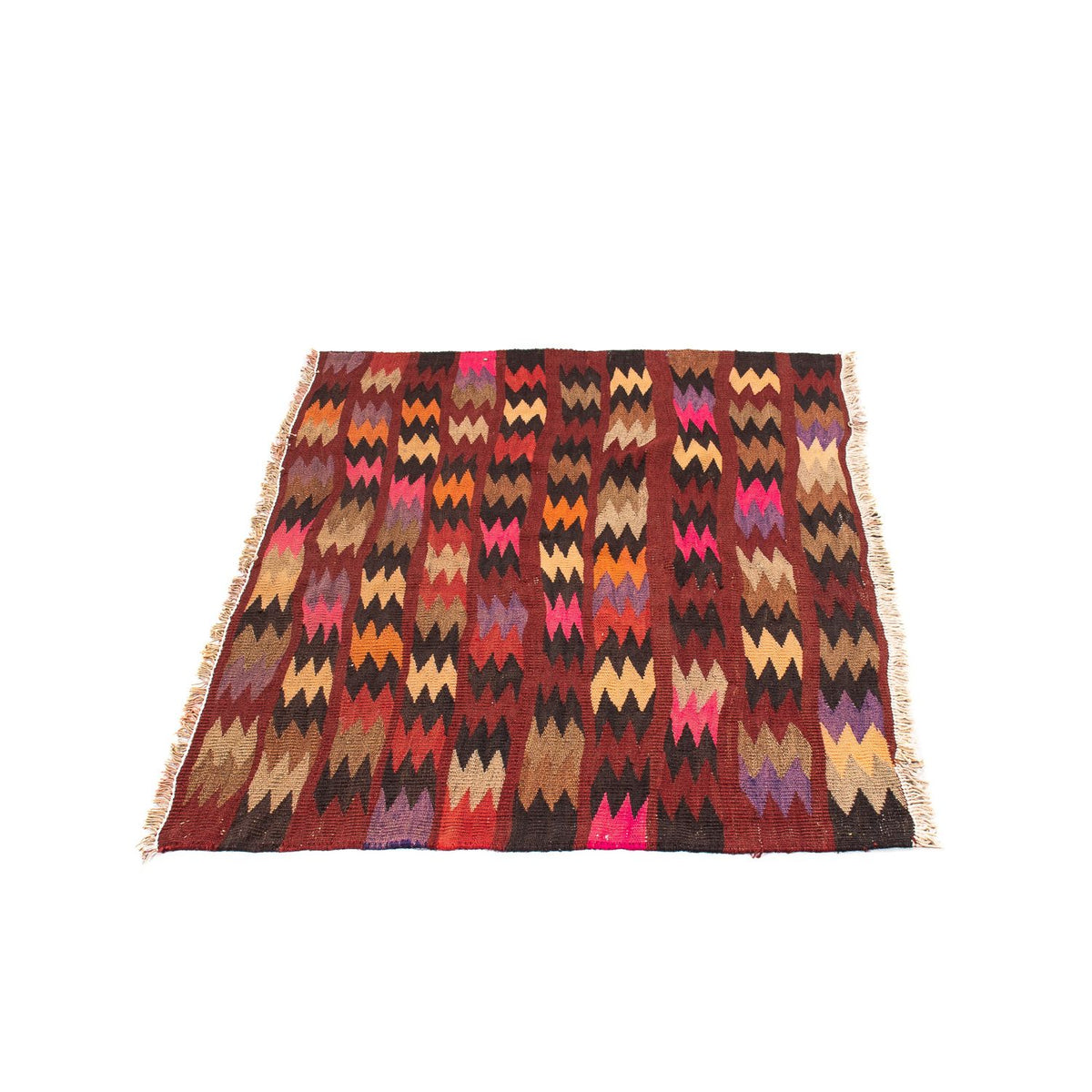 Tapis Kelim - Vieux - 114 x 90 cm - multicolore