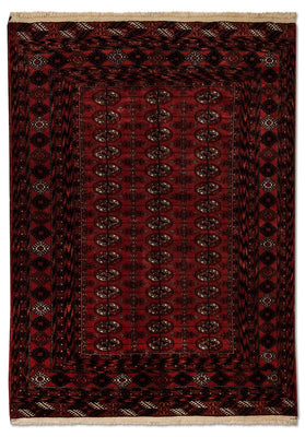Tapis afghan - Boukhara - 164 x 120 cm - rouge