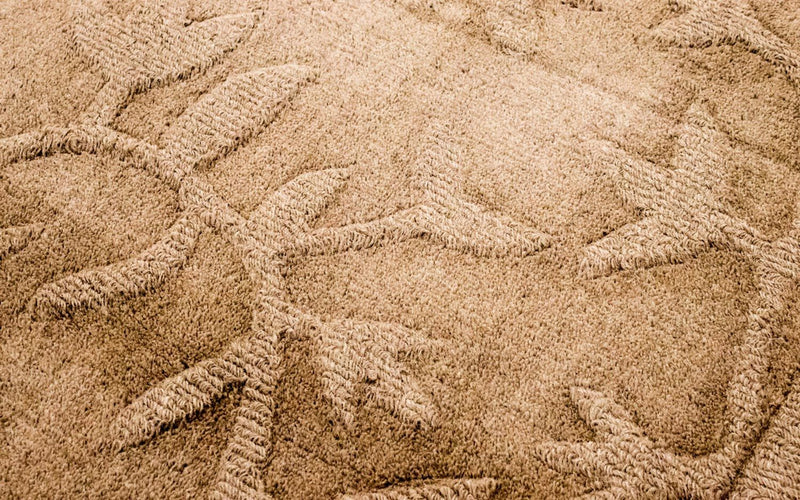 Tapis en laine - 148 x 89 cm - marron