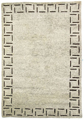 Tapis Népalais - 183 x 124 cm - beige