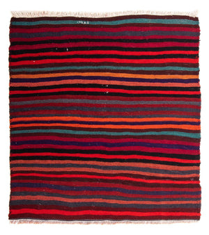 Tapis Kelim - Vieux - 105 x 90 cm - multicolore