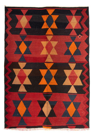 Tapis de couloir Tapis Kelim - Vieux - 295 x 120 cm - multicolore