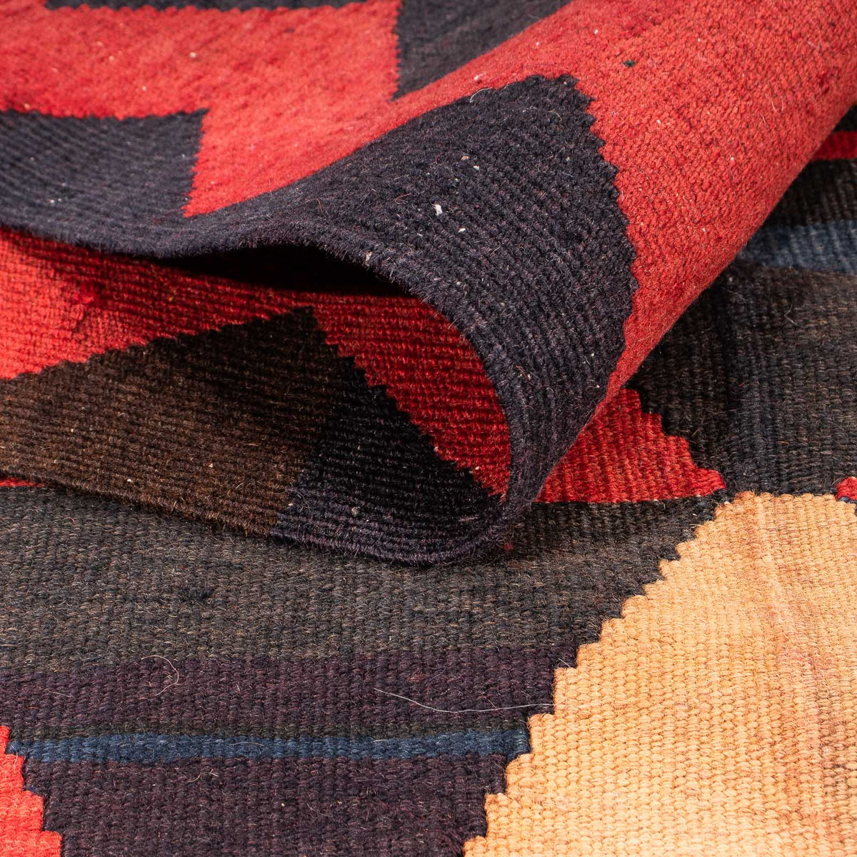 Tapis de couloir Tapis Kelim - Vieux - 295 x 120 cm - multicolore