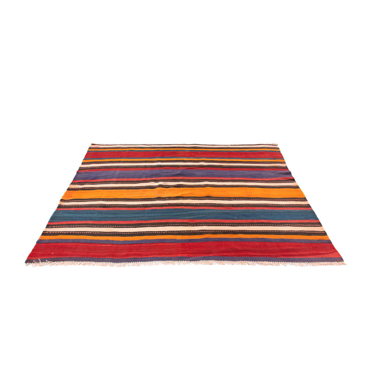Tapis Kelim - Vieux - 200 x 165 cm - multicolore