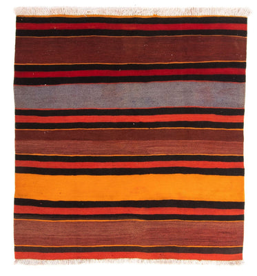 Tapis Kelim - Vieux carré  - 150 x 135 cm - multicolore