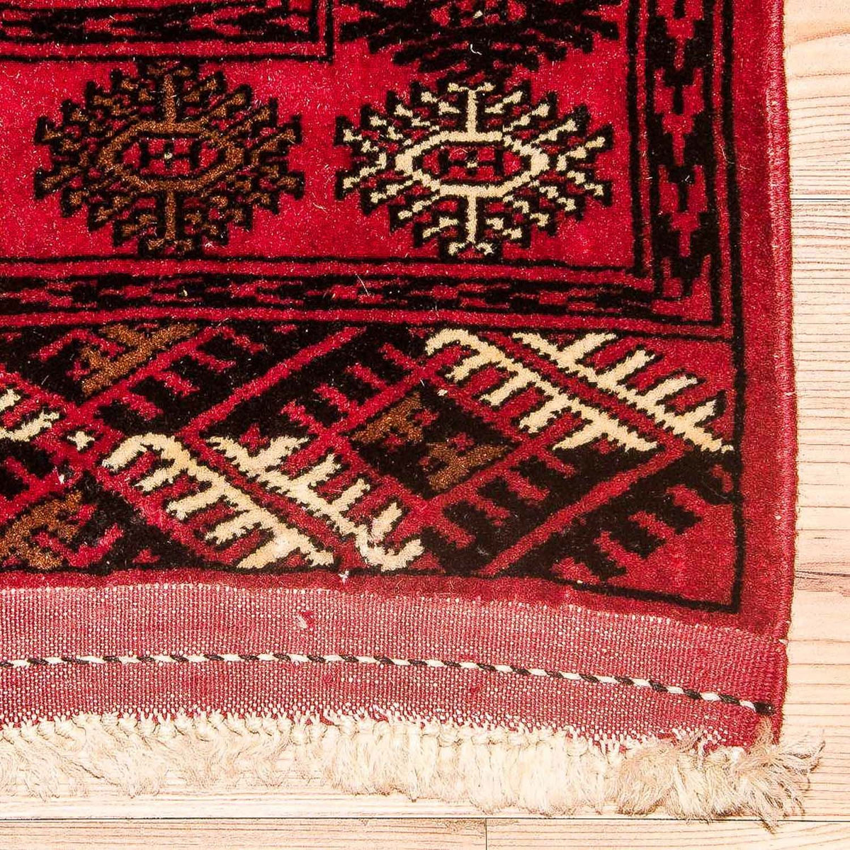 Tapis de couloir Tapis afghan - Boukhara - 288 x 85 cm - rouge