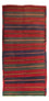 Tapis de couloir Tapis Kelim - Vieux - 325 x 135 cm - multicolore