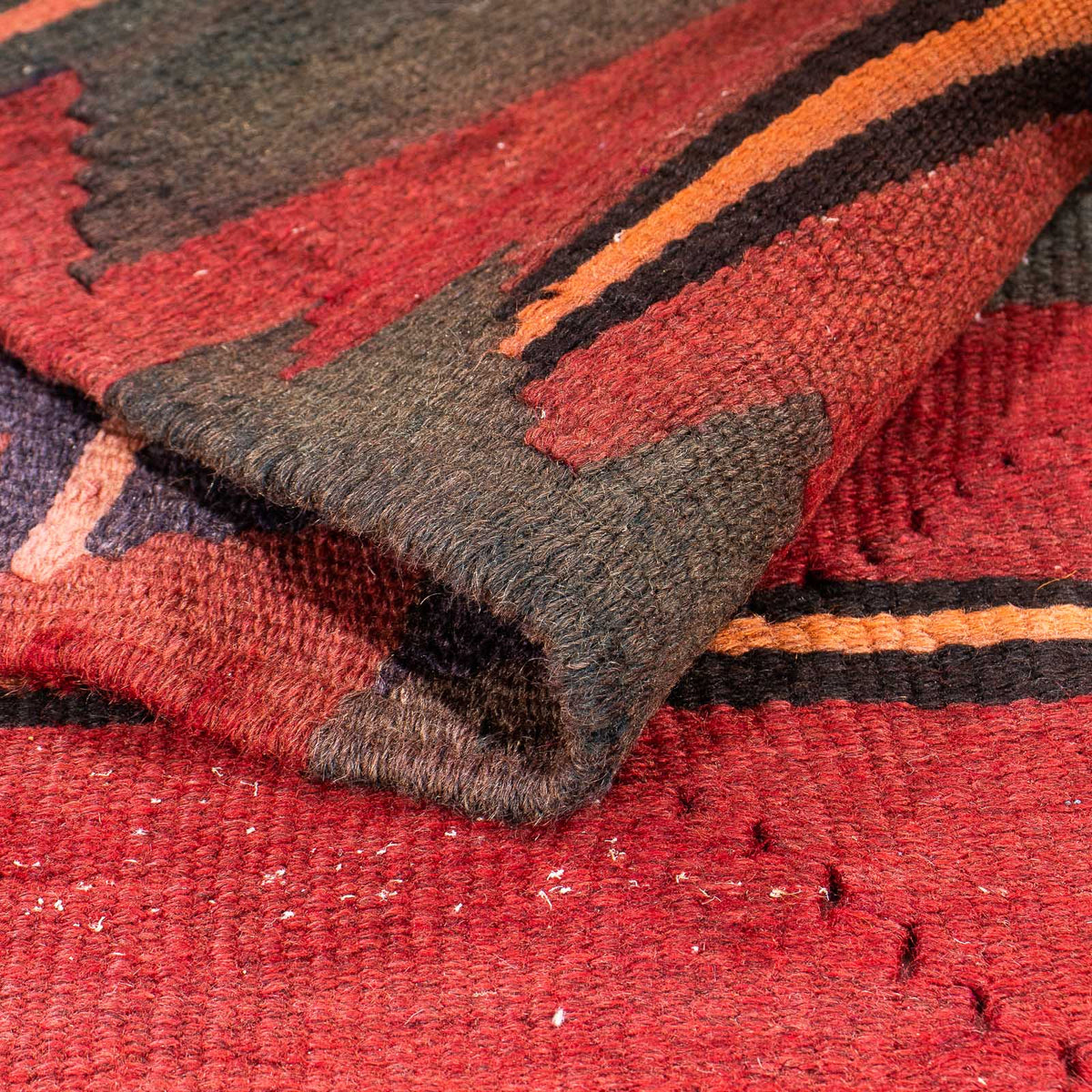 Tapis de couloir Tapis Kelim - Vieux - 325 x 135 cm - multicolore