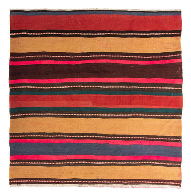 Tapis Kelim - Vieux carré  - 175 x 170 cm - multicolore