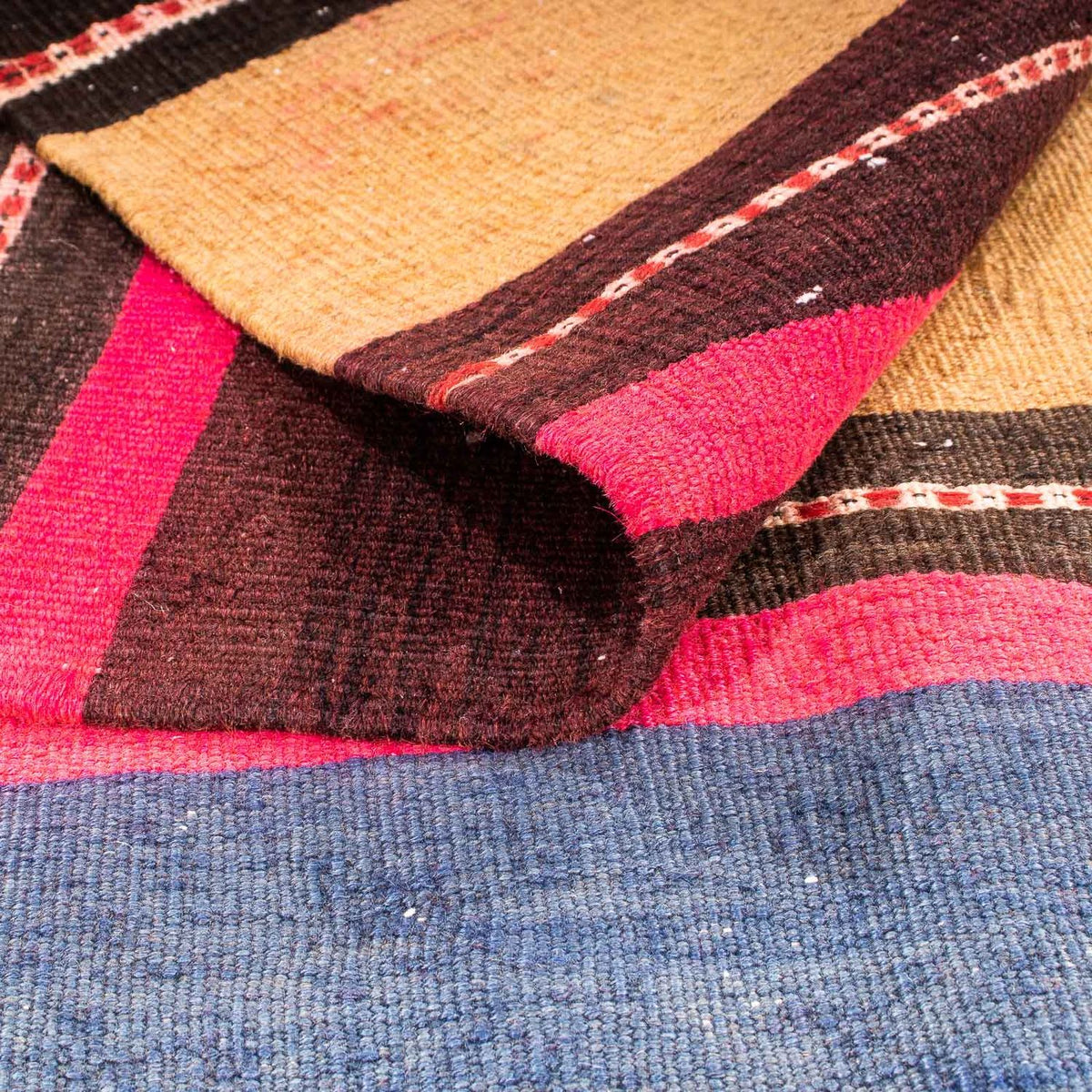 Tapis Kelim - Vieux carré  - 175 x 170 cm - multicolore