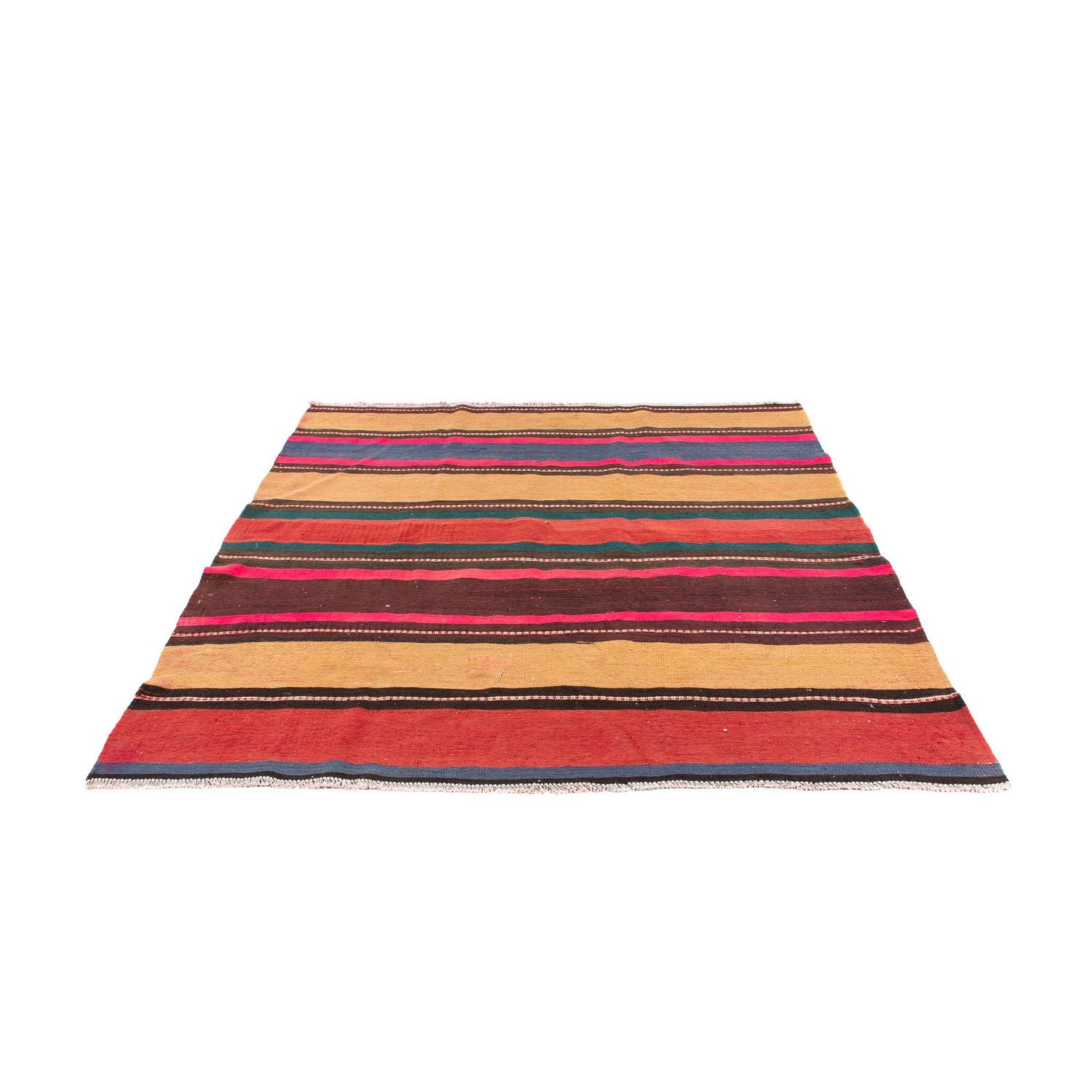 Tapis Kelim - Vieux carré  - 175 x 170 cm - multicolore
