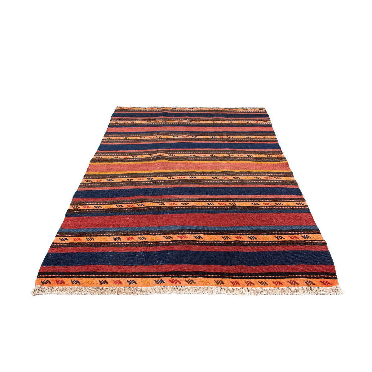 Tapis Kelim - Vieux - 205 x 150 cm - multicolore