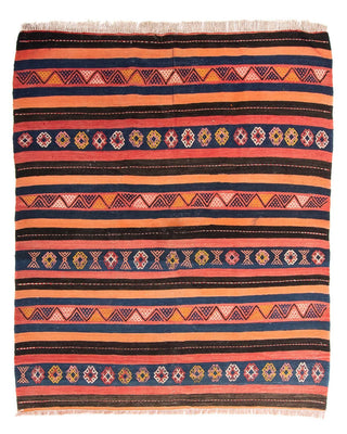 Tapis Kelim - Vieux carré  - 180 x 150 cm - multicolore