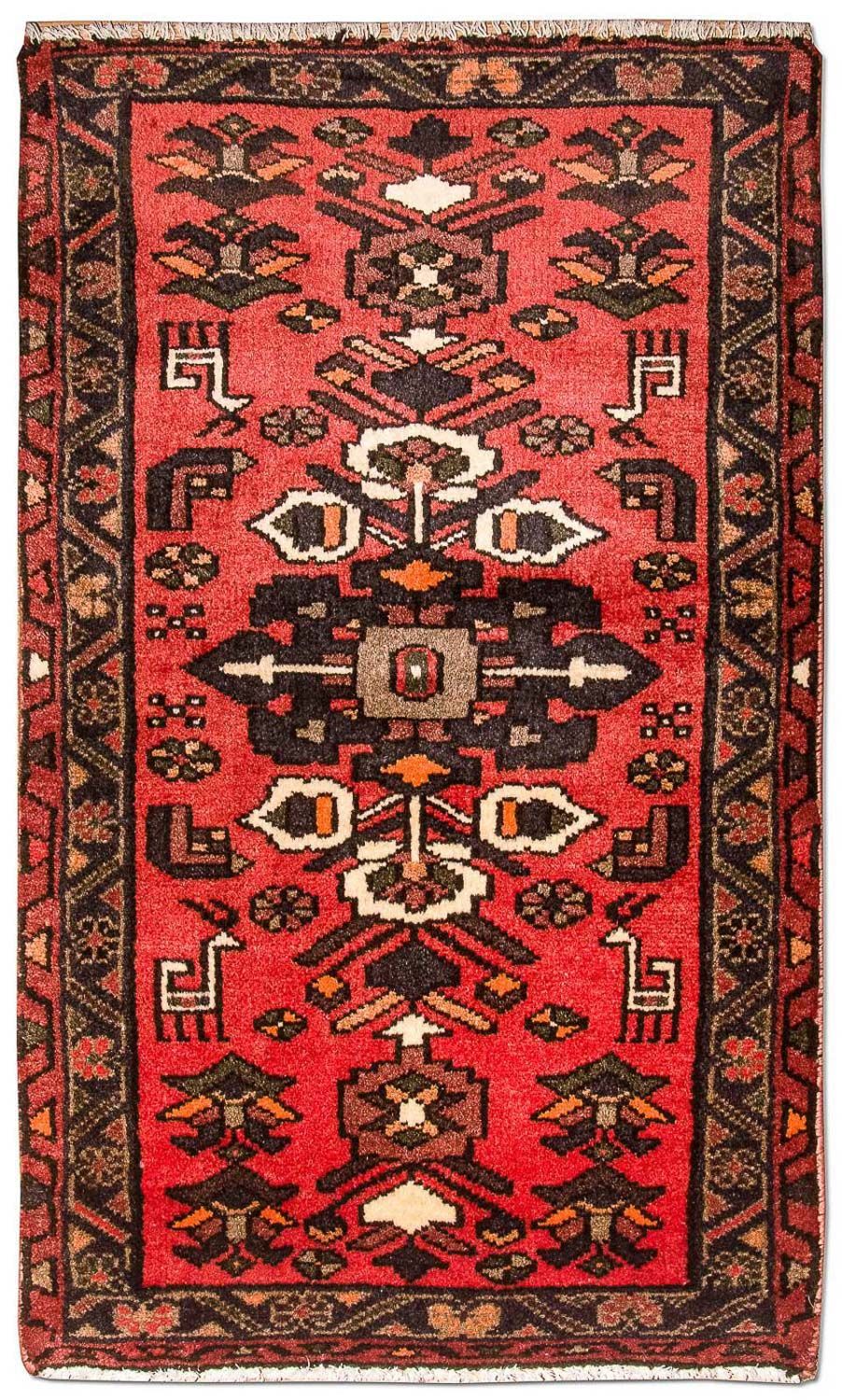 Tapis persan - Nomadic - 102 x 61 cm - rouge