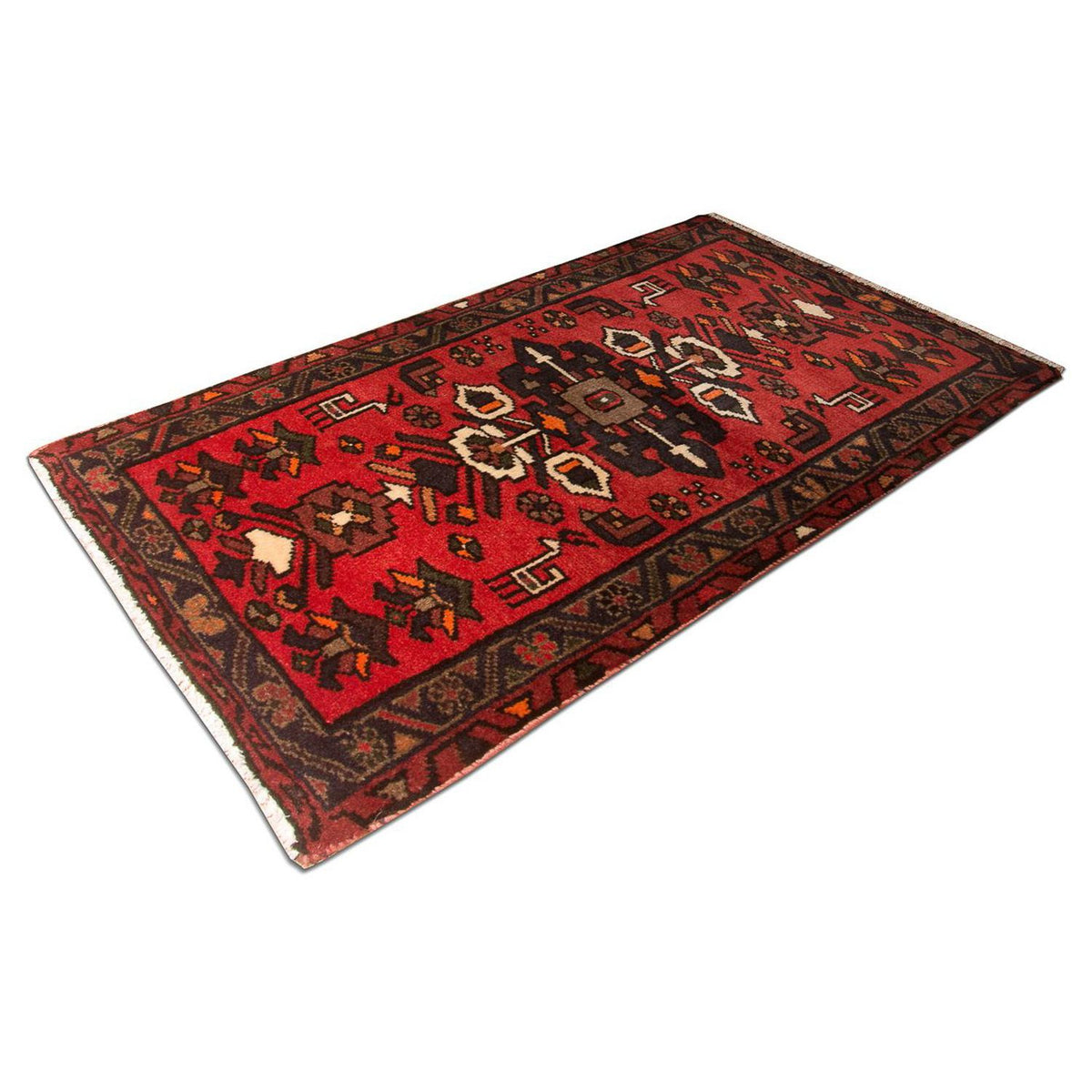 Tapis persan - Nomadic - 102 x 61 cm - rouge