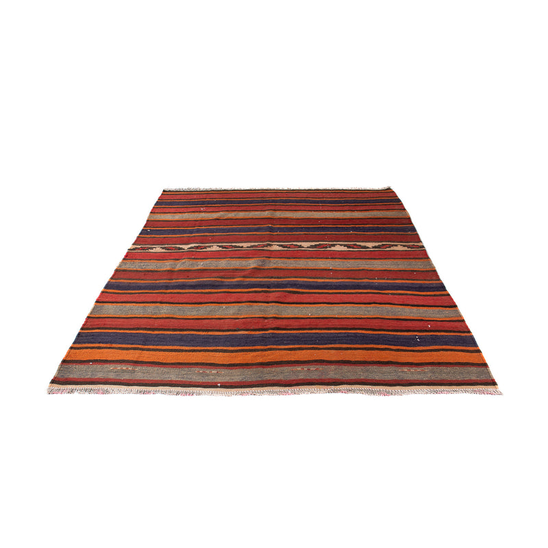 Tapis Kelim - Vieux carré  - 185 x 160 cm - multicolore