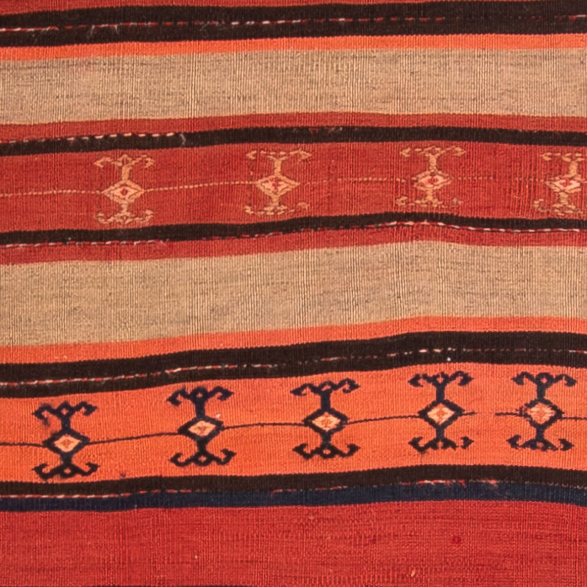 Tapis de couloir Tapis Kelim - Vieux - 280 x 85 cm - multicolore