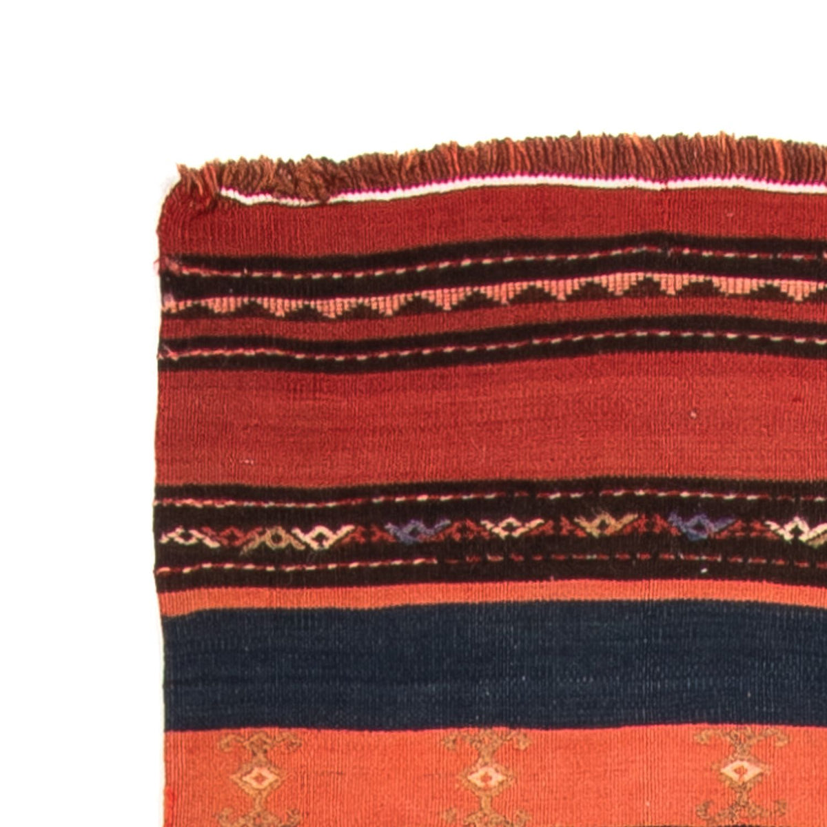 Tapis de couloir Tapis Kelim - Vieux - 280 x 85 cm - multicolore