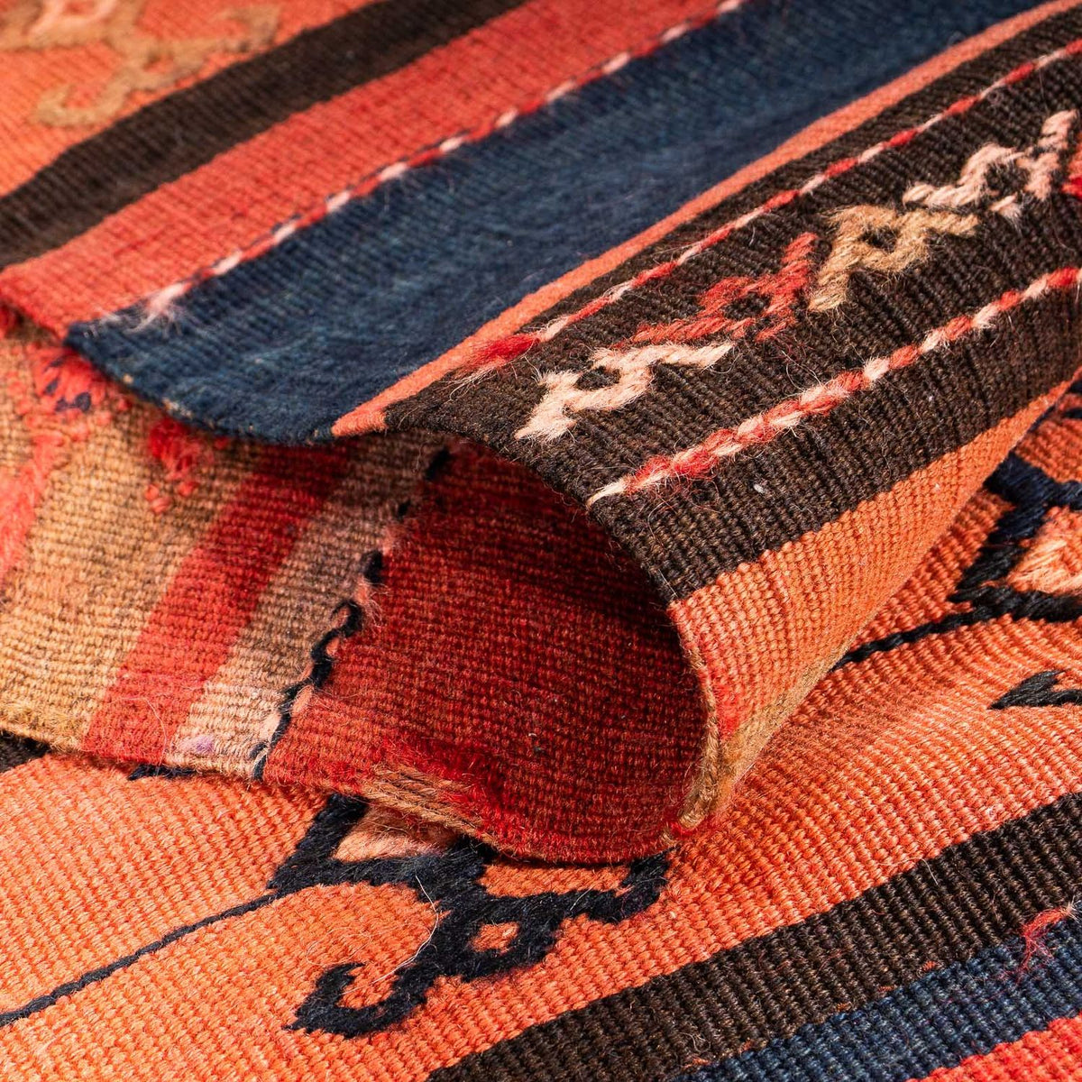 Tapis de couloir Tapis Kelim - Vieux - 280 x 85 cm - multicolore