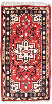 Tapis oriental - 160 x 90 cm - rouge