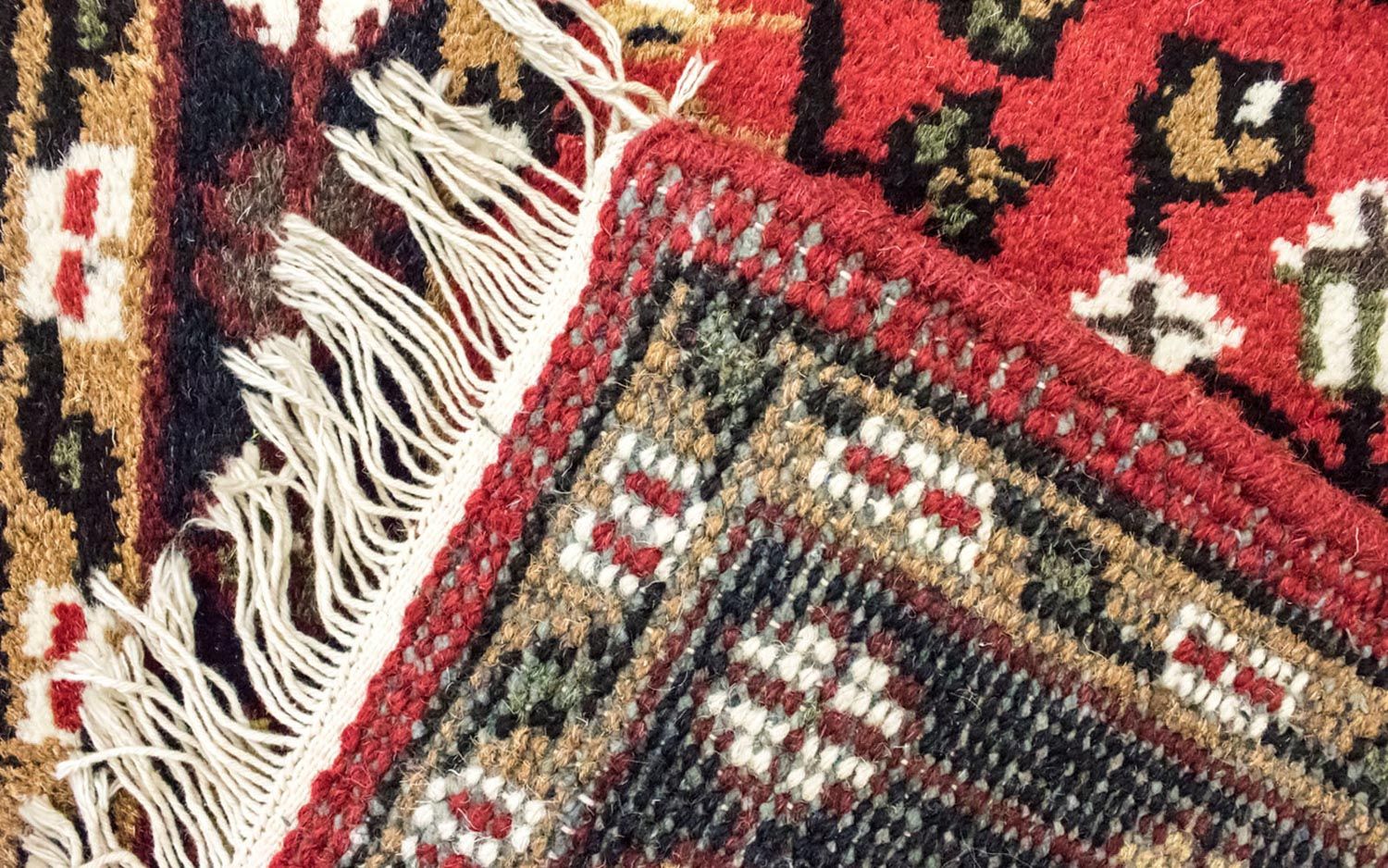 Tapis oriental - 160 x 90 cm - rouge