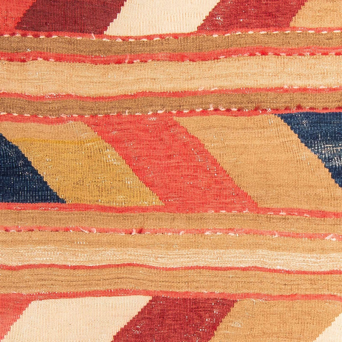 Tapis Kelim - Vieux - 147 x 110 cm - multicolore