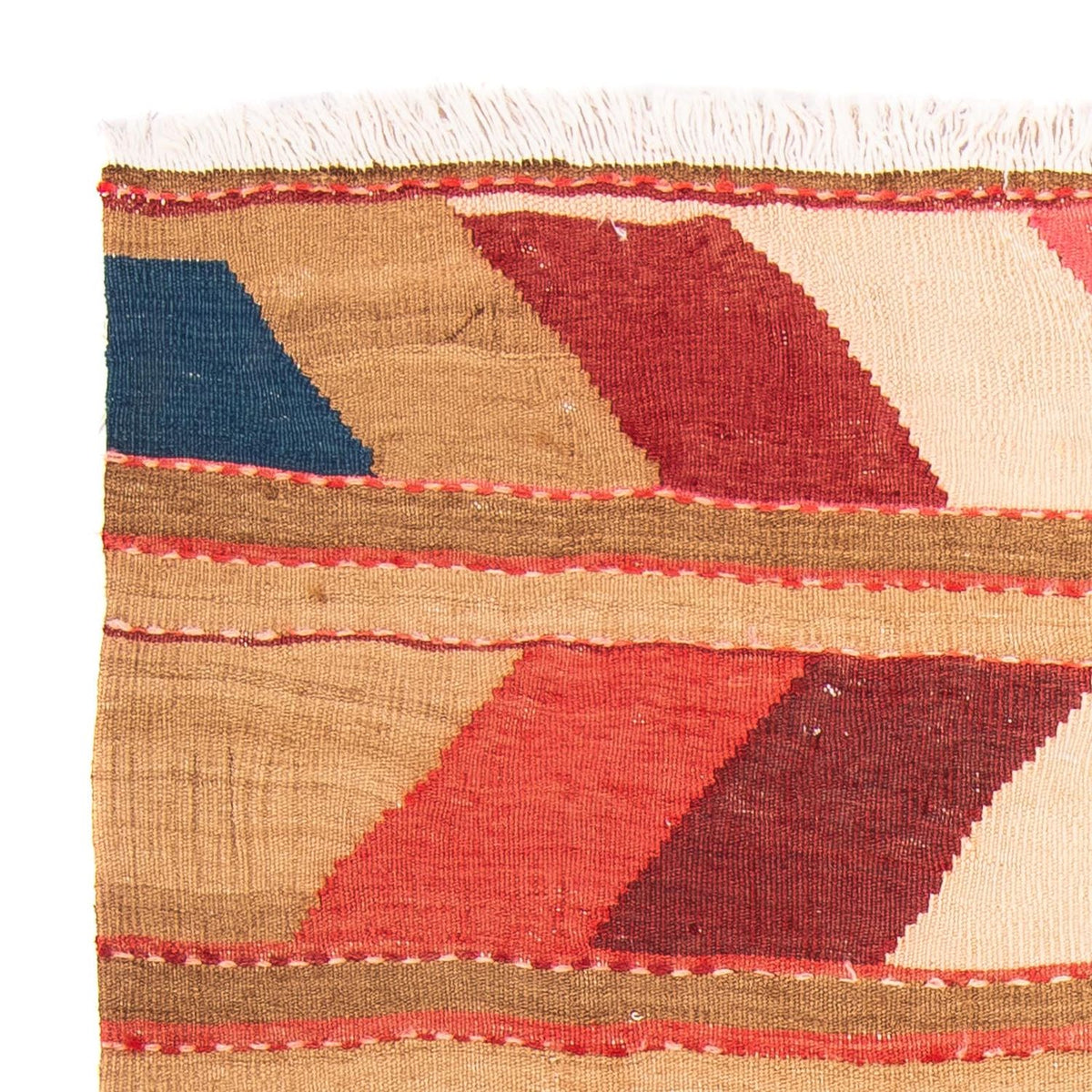 Tapis Kelim - Vieux - 147 x 110 cm - multicolore