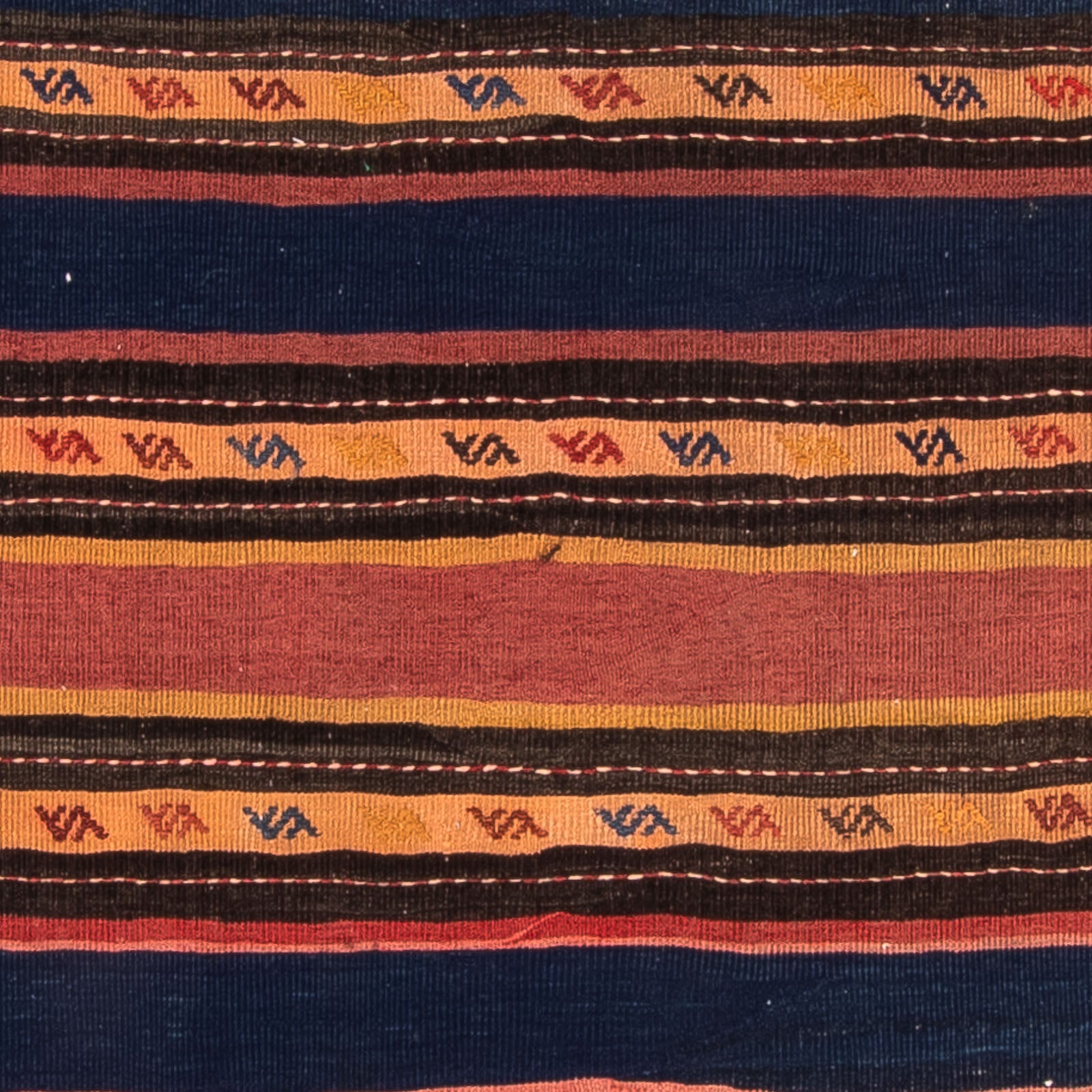 Tapis Kelim - Vieux - 210 x 155 cm - multicolore