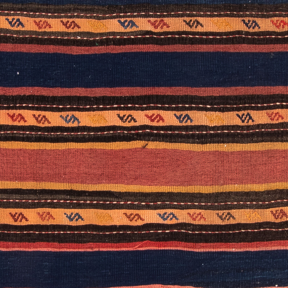 Tapis Kelim - Vieux - 210 x 155 cm - multicolore