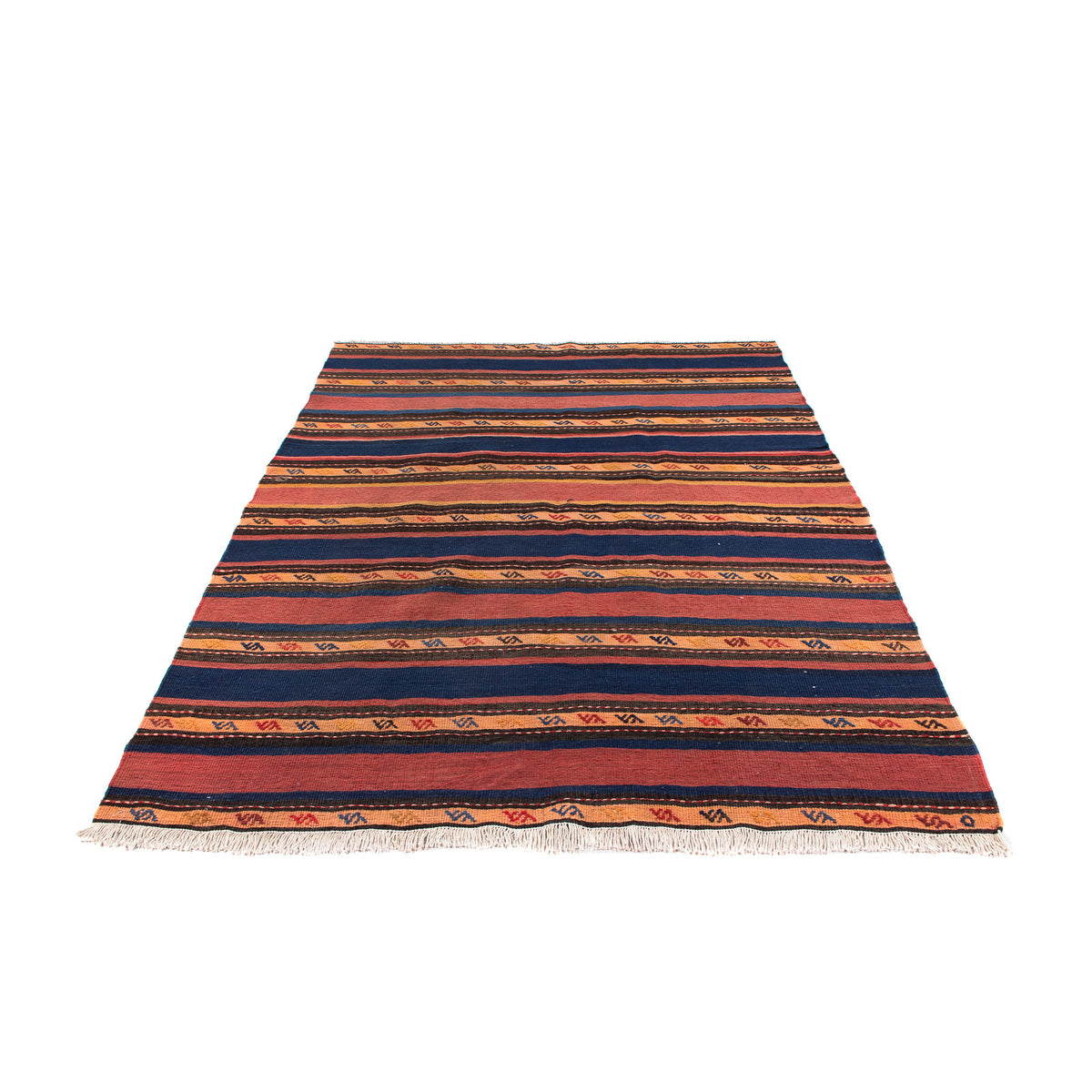 Tapis Kelim - Vieux - 210 x 155 cm - multicolore