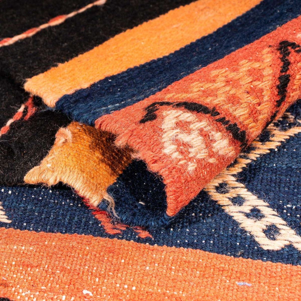 Tapis Kelim - Vieux - 200 x 150 cm - multicolore