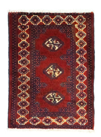 Tapis Turkaman - 87 x 62 cm - rouge