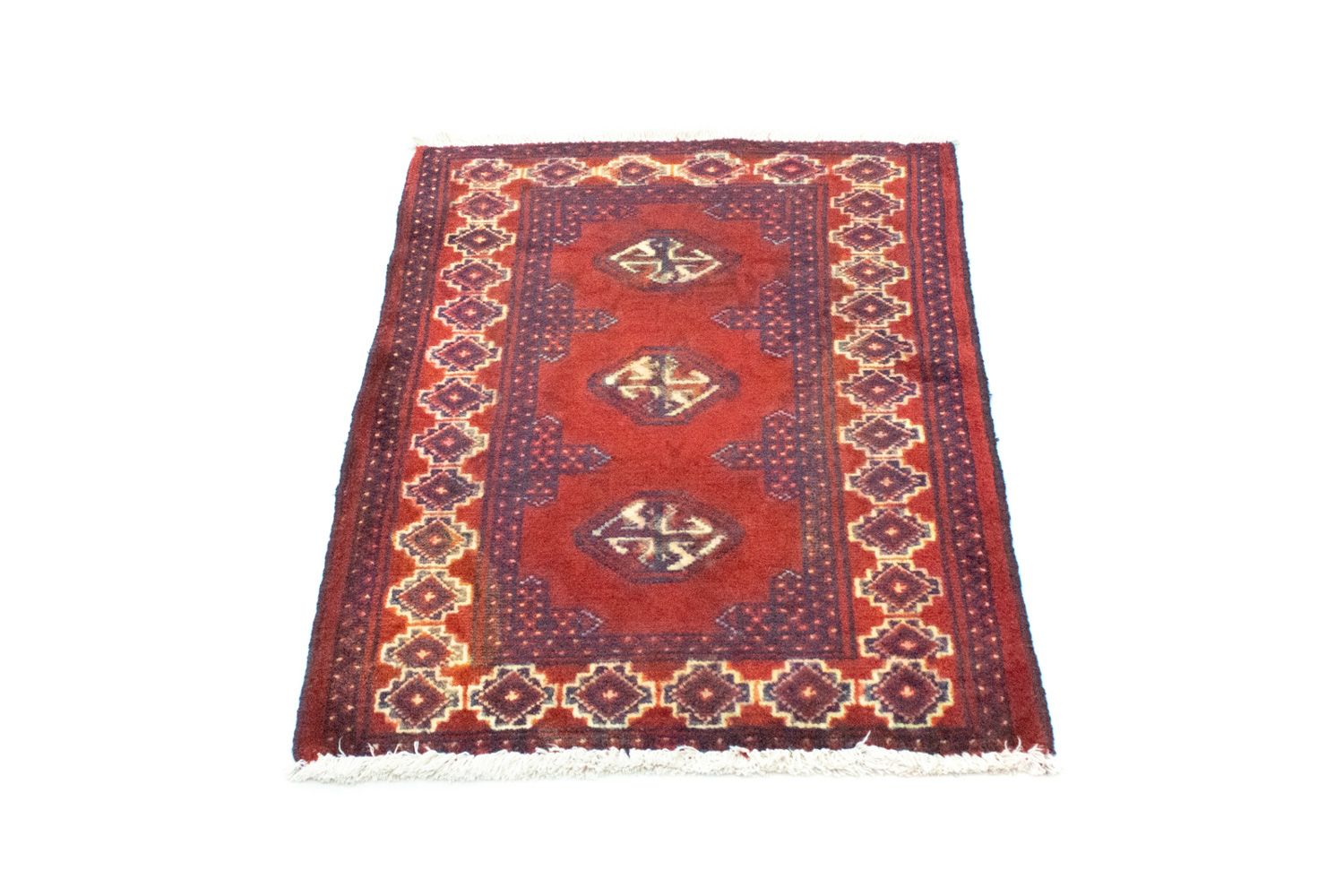 Tapis Turkaman - 87 x 62 cm - rouge