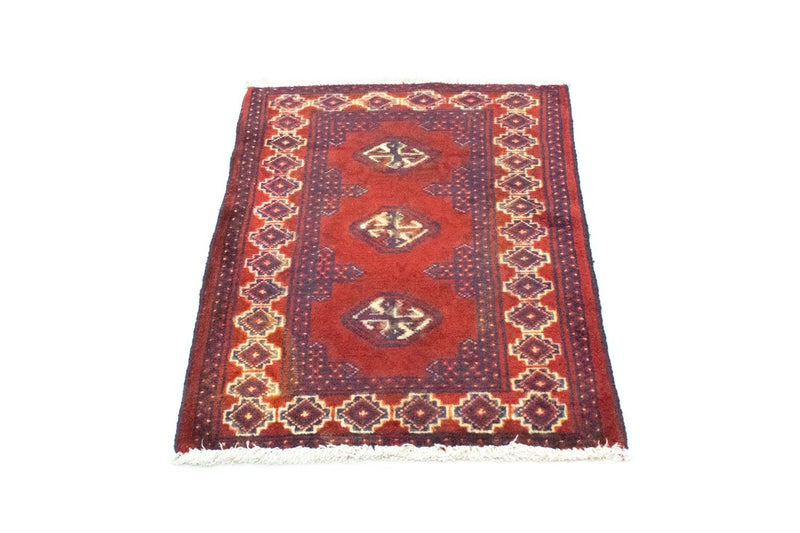 Tapis Turkaman - 87 x 62 cm - rouge