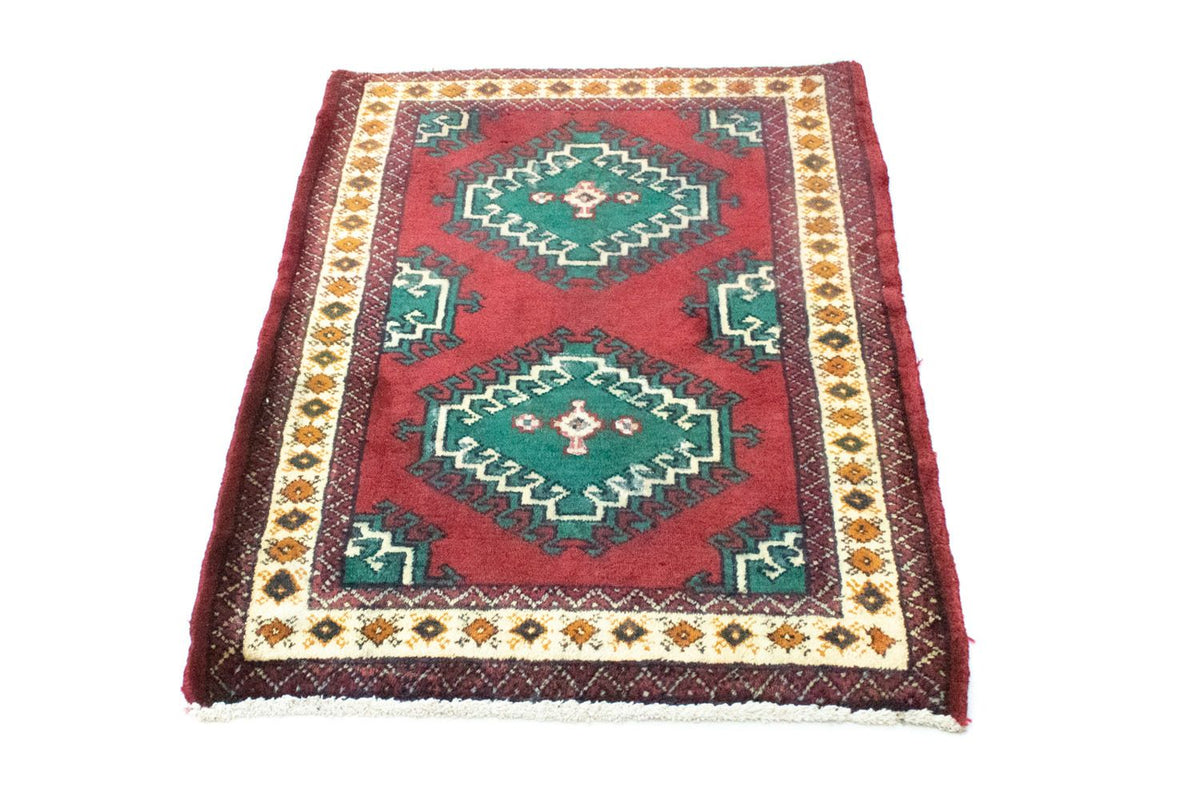 Tapis Turkaman - 87 x 64 cm - rouge