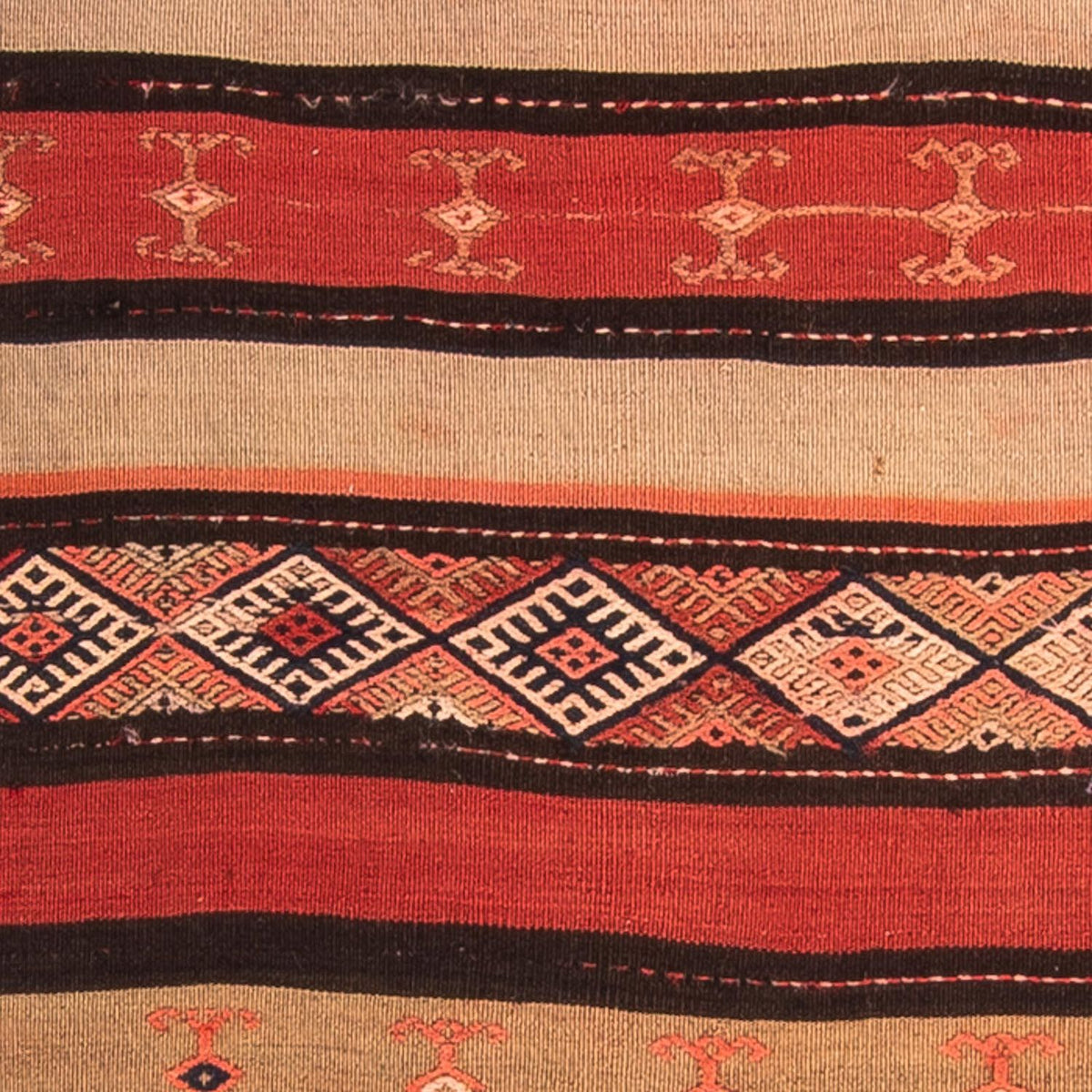 Tapis de couloir Tapis Kelim - Vieux - 315 x 95 cm - multicolore