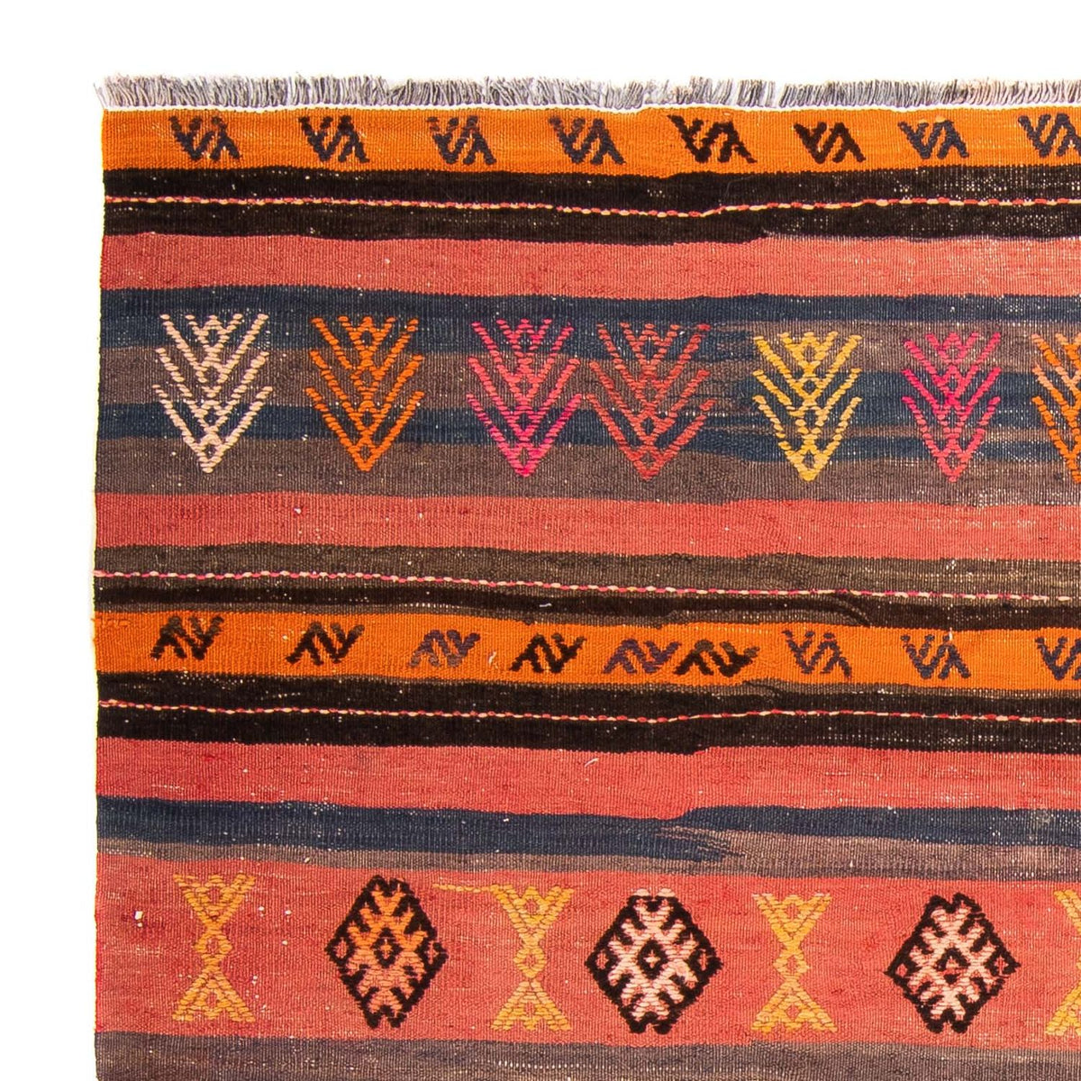 Tapis Kelim - Vieux - 150 x 135 cm - multicolore