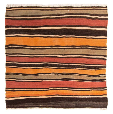 Tapis Kelim - Vieux carré  - 155 x 155 cm - multicolore