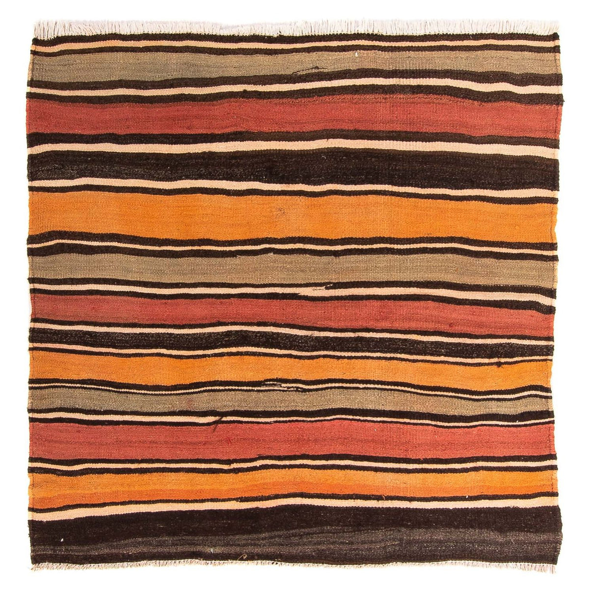 Tapis Kelim - Vieux carré  - 155 x 155 cm - multicolore