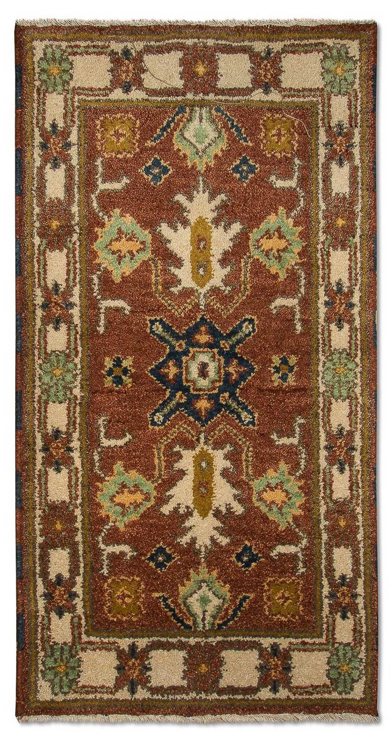 Tapis oriental - 123 x 64 cm - rouille