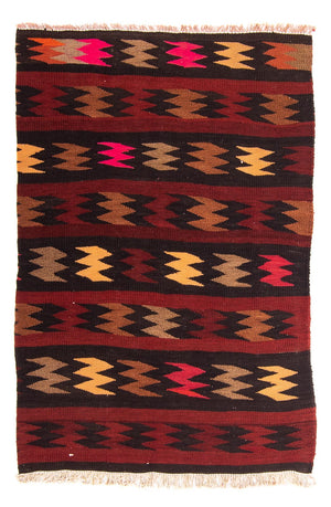 Tapis Kelim - Vieux - 117 x 77 cm - multicolore
